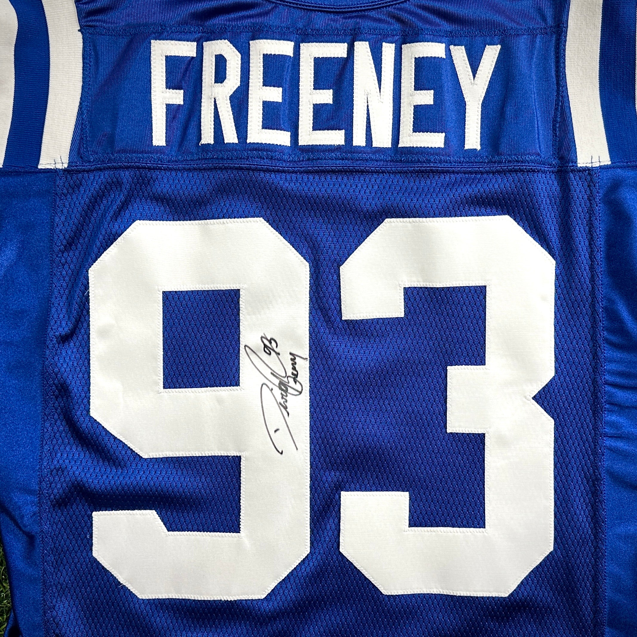 2004 Reebok NFL Team Issued Game Jersey Indianapolis Colts Dwight Freeney Sz. 50 Autograph PSA
