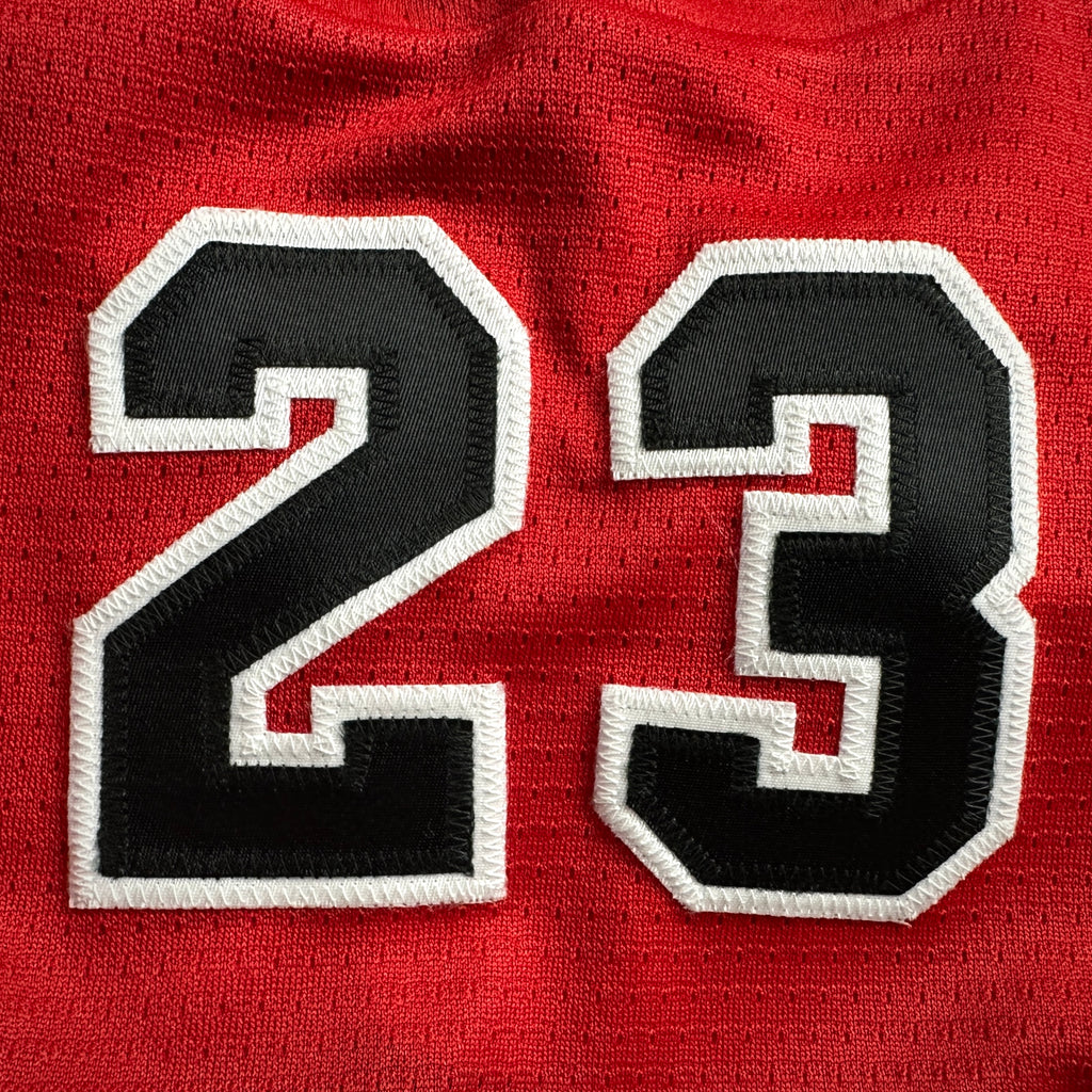 1998 Nike NHL X NBA Mashup Jersey Chicago Bulls Blackhawks Michael Jordan Red Sz. 2XL