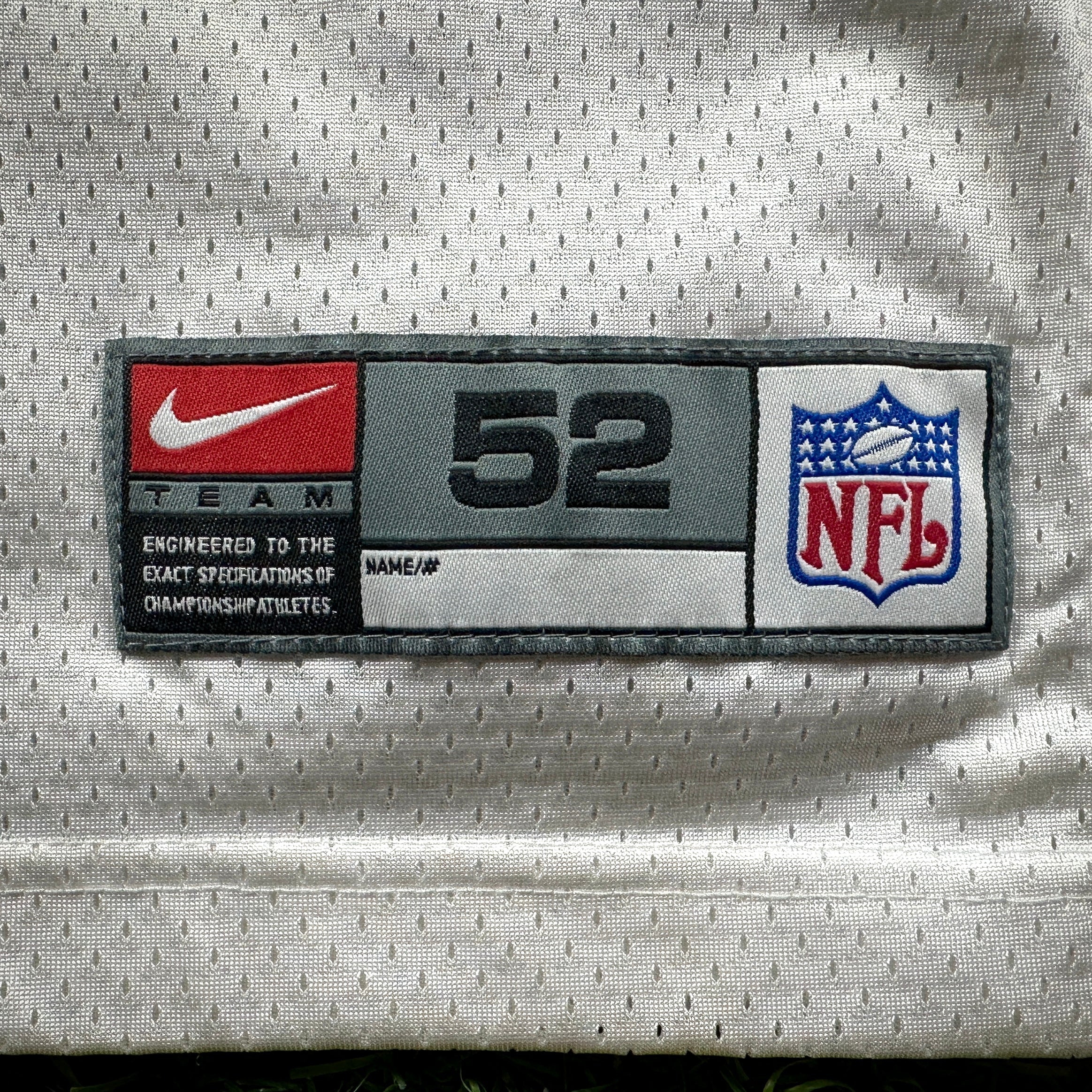 2000 Nike NFL Authentic Jersey Baltimore Ravens Ray Lewis Super Bowl XXXV SZ. 52