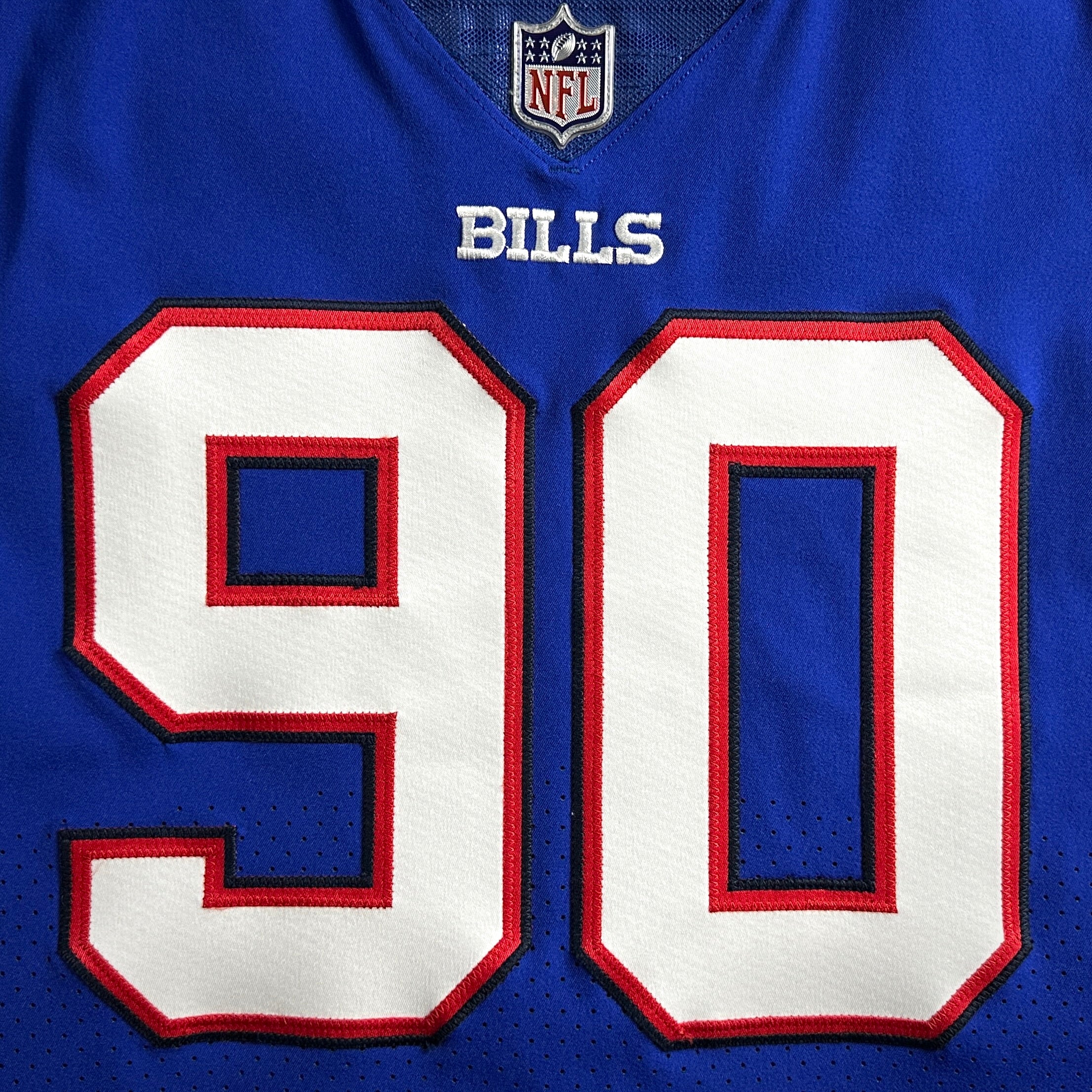 2020 Nike NFL Game-Issued Jersey Buffalo Bills Quinton Jefferson Sz. 44 Team COA