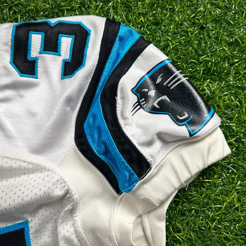 2011 Reebok NFL Game Used Worn Jersey Carolina Panthers Richard Marshall Sz. 48