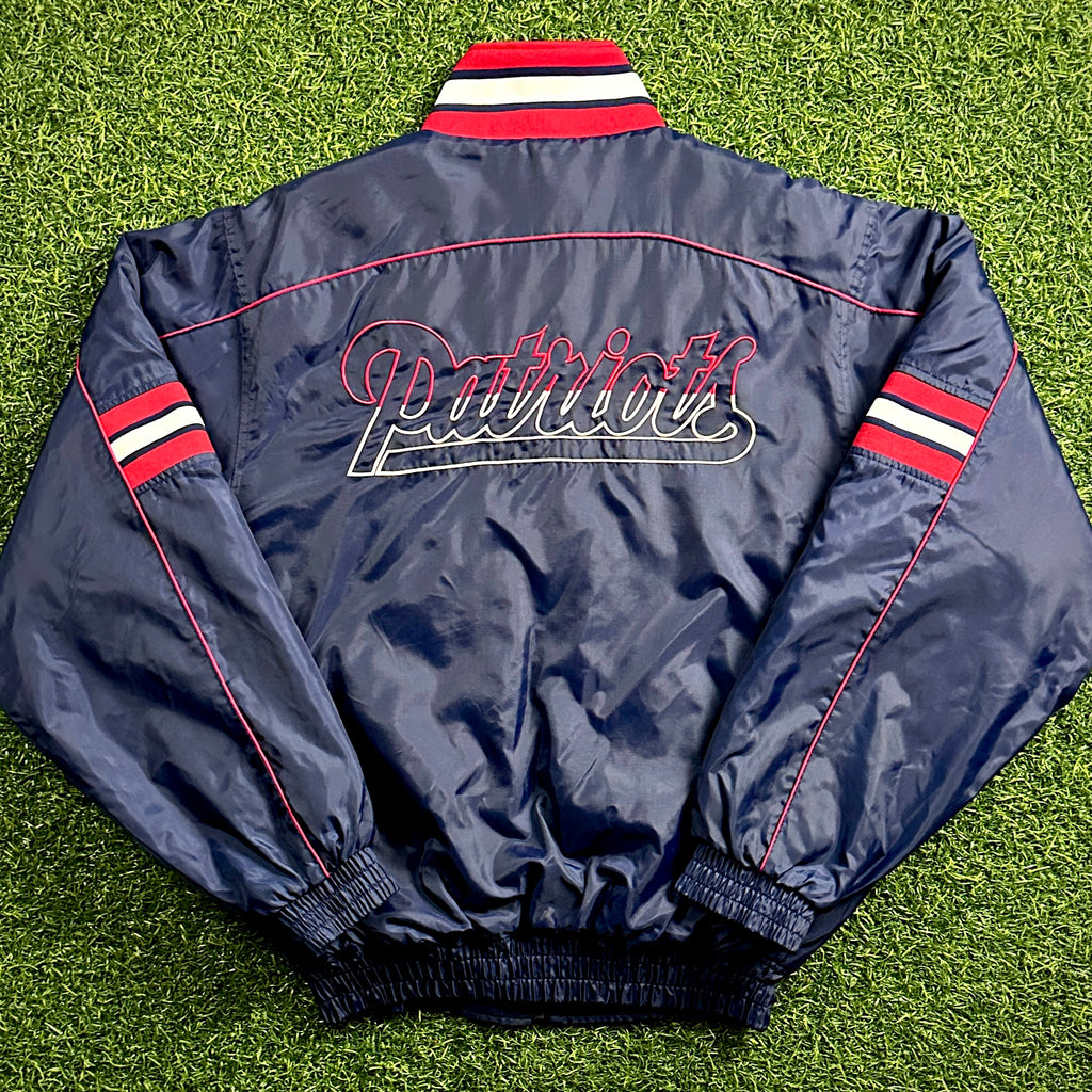 Rare! 2002 Reebok NFL Jacket New England Patriots Tom Brady 12 Sz. XL Vintage