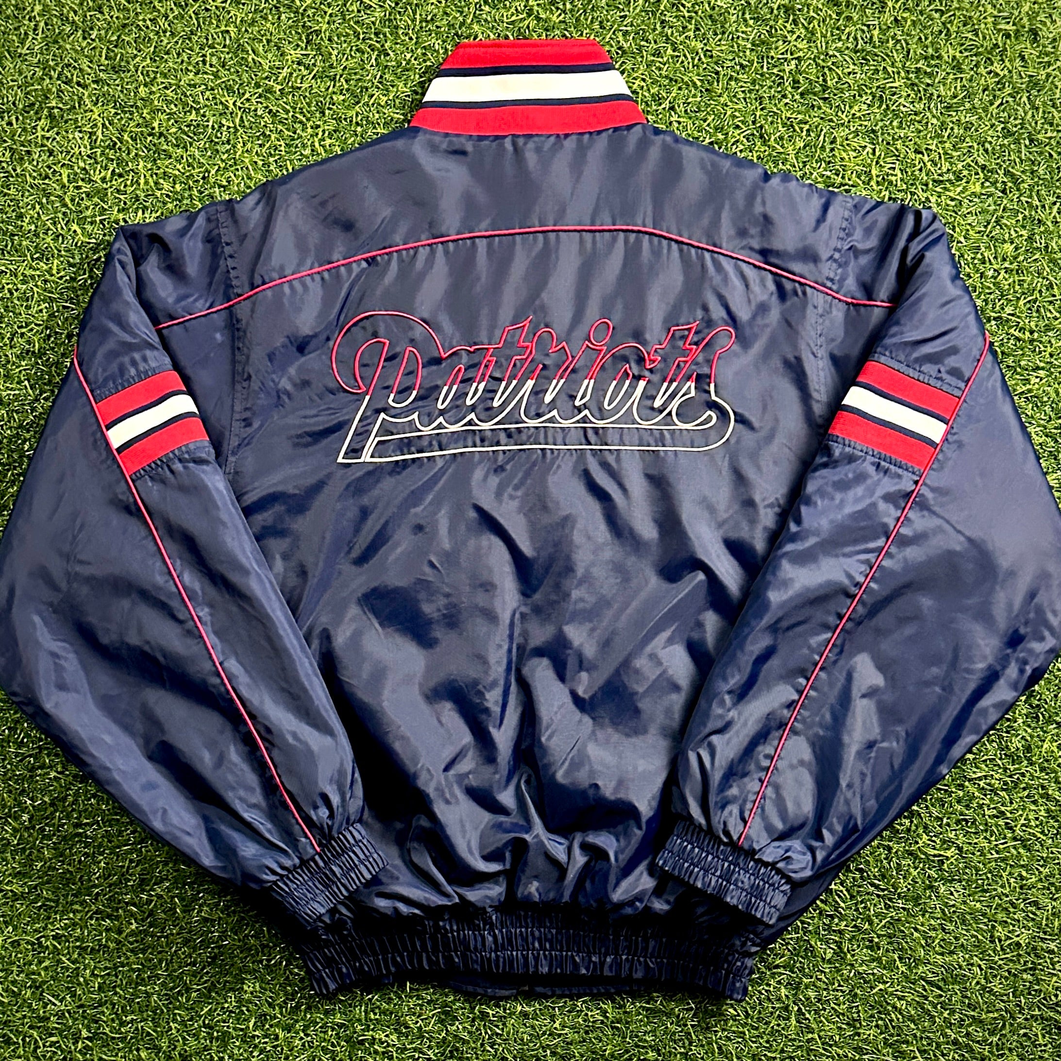 Rare! 2002 Reebok NFL Jacket New England Patriots Tom Brady 12 Sz. XL Vintage