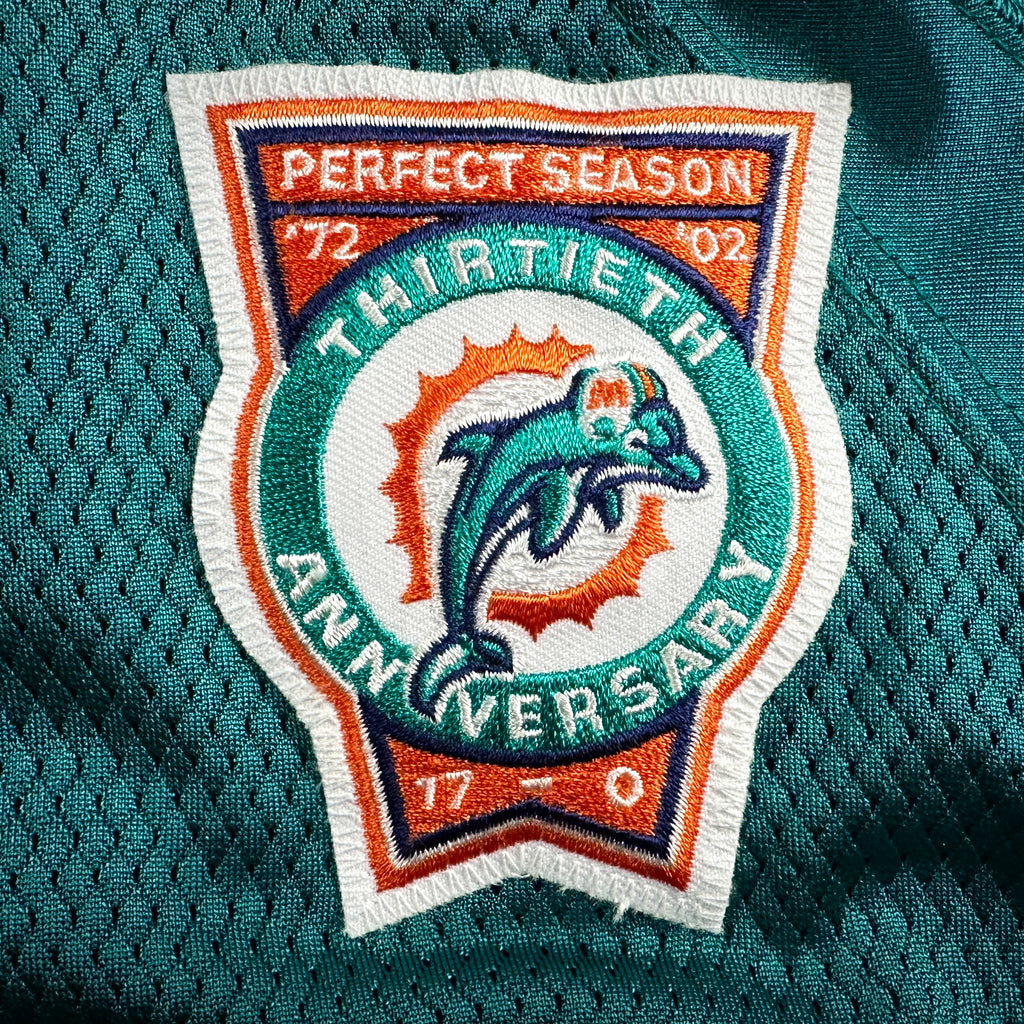 2002 Reebok NFL Authentic Jersey Miami Dolphins Ricky Williams Sz. 50 Anniversary Patch