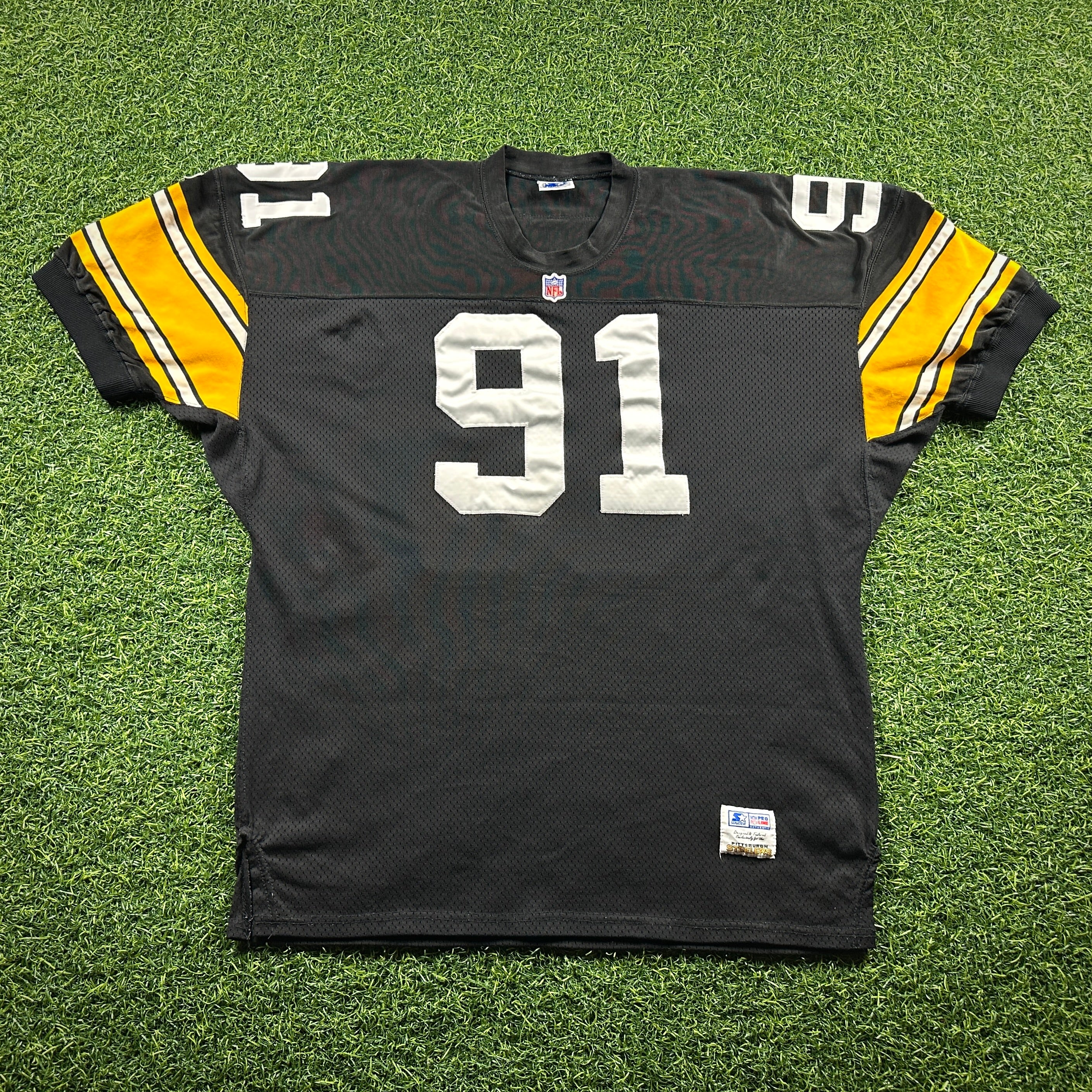 1995 Starter NFL Authentic Jersey Pittsburgh Steelers Kevin Greene Sz 54 Vintage