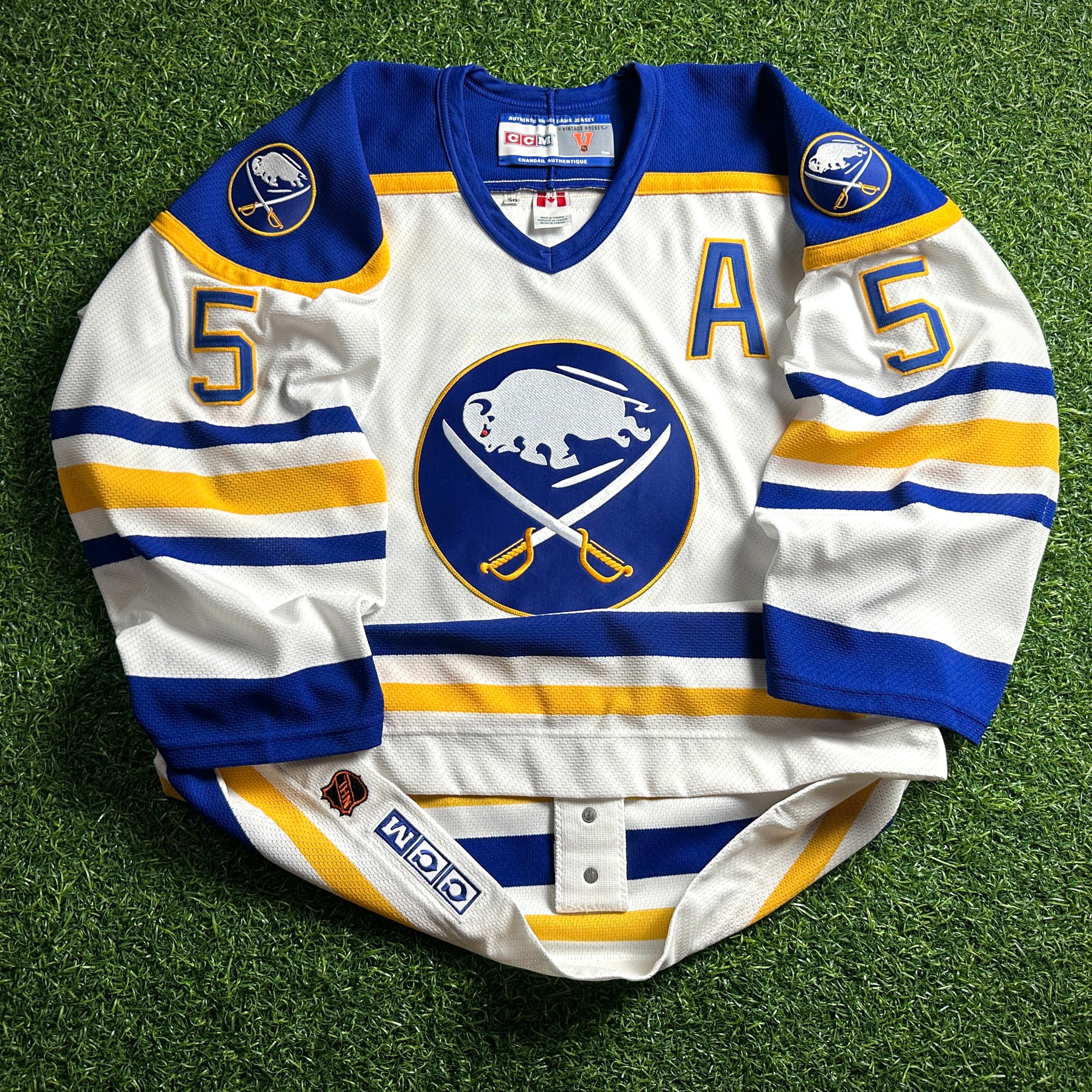 CCM NHL On-Ice Authentic 1988 Jersey Buffalo Sabres Mike Ramsey Sz. 50 Throwback