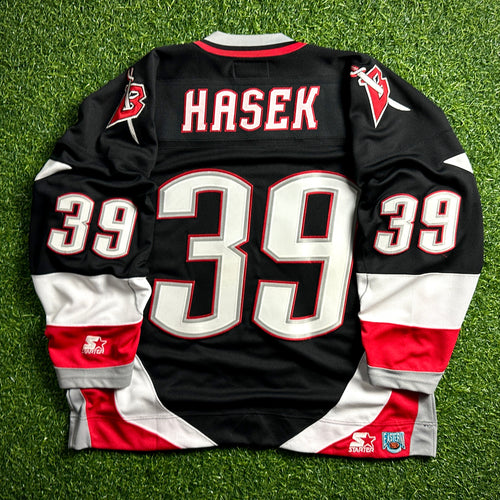 1996 Starter NHL Jersey Buffalo Sabres Dominik Hasek Sz. XL Goathead Vintage