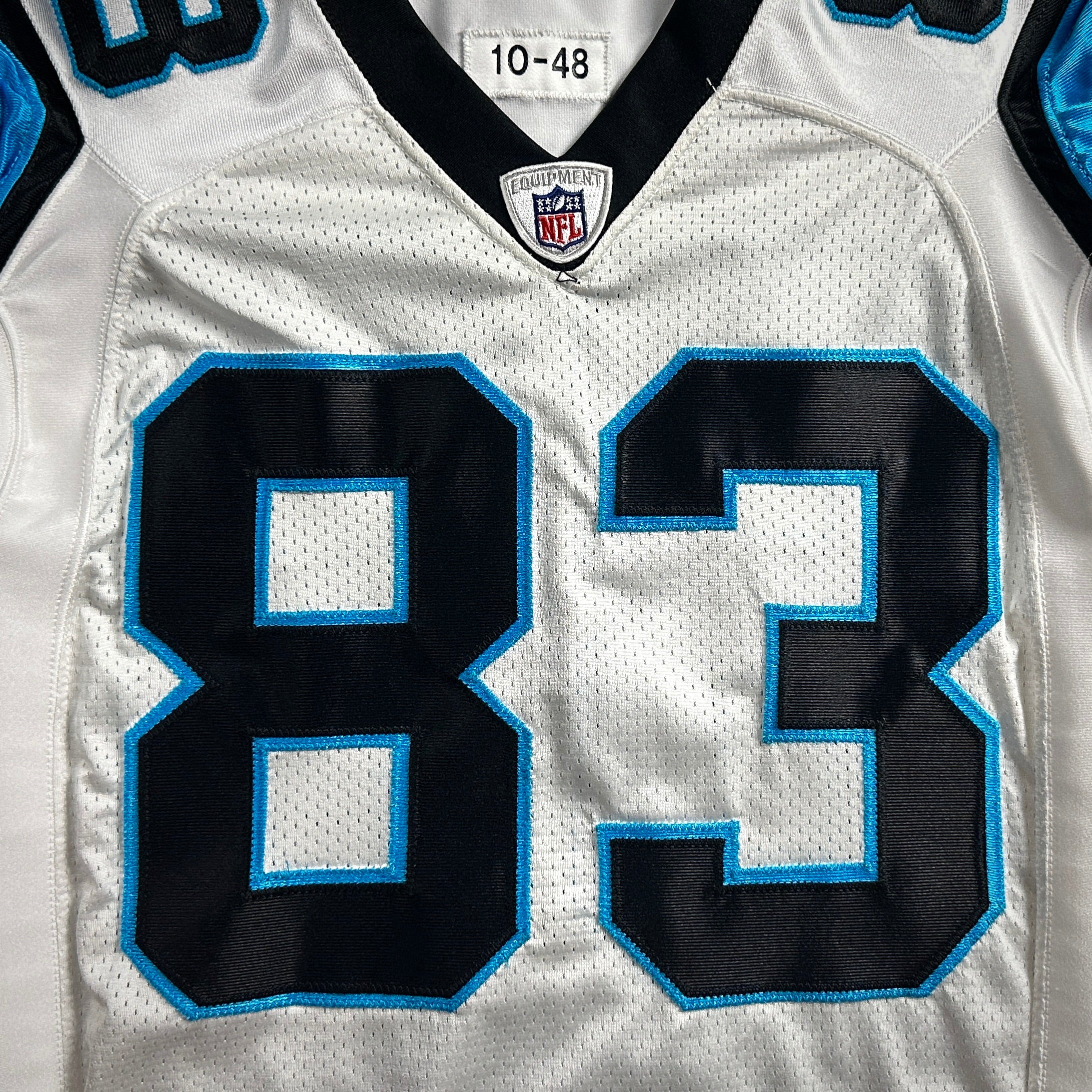 2010 Reebok NFL Game-Issued Jersey Carolina Panthers Charly Martin Sz. 48