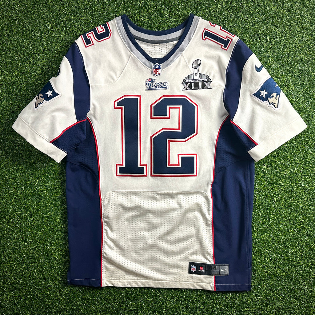 2014 Nike NFL Elite Authentic Jersey New England Patriots Tom Brady Sz. 44 Super Bowl XLIX MVP