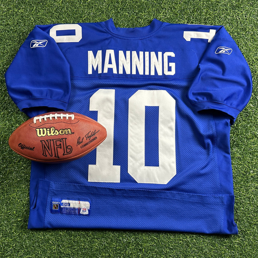 2005 Reebok NFL Authentic Jersey New York Giants Eli Manning Sz. 50 Vintage