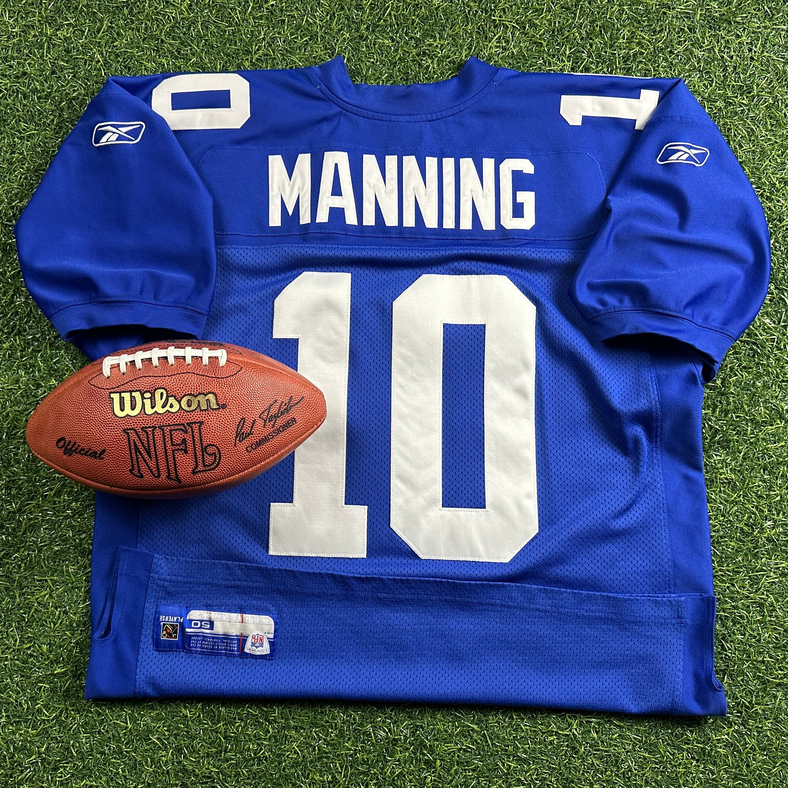 2005 Reebok NFL Authentic Jersey New York Giants Eli Manning Sz. 50 Vintage