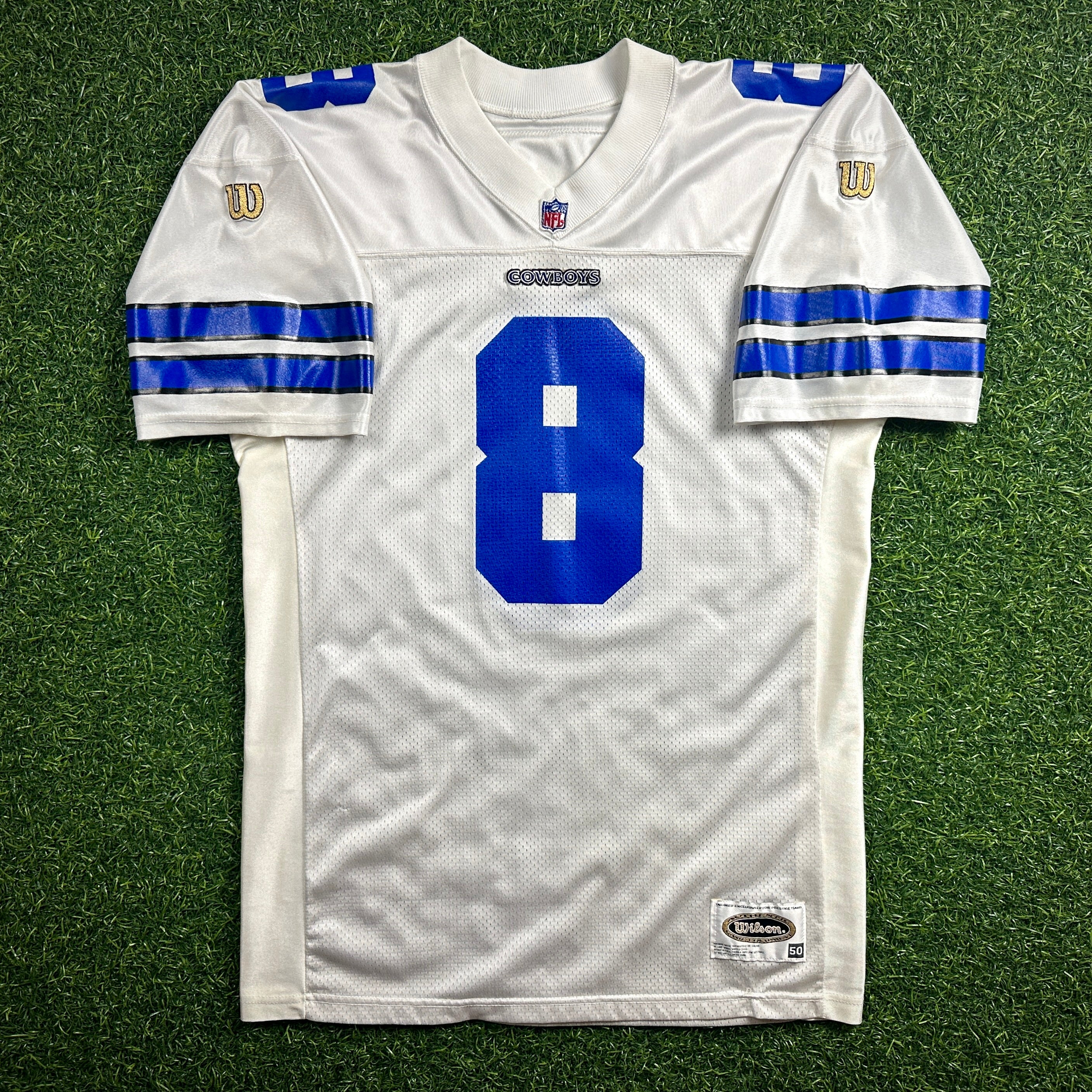1995 Wilson NFL Authentic Jersey Dallas Cowboys Troy Aikman Sz. 50 Vintage