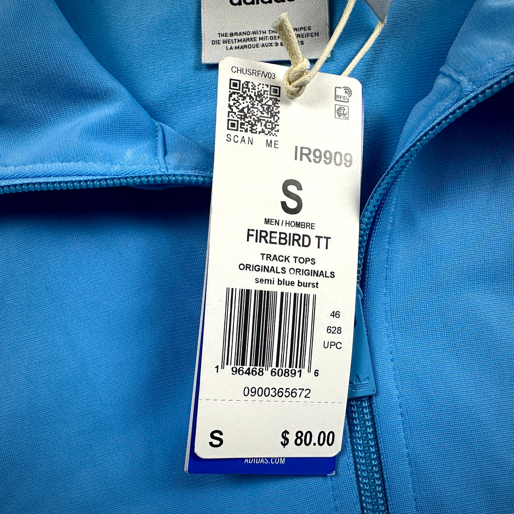 New! Adidas Firebird Track Jacket Men’s Sz. S Blue Burst Trefoil Vintage NWT