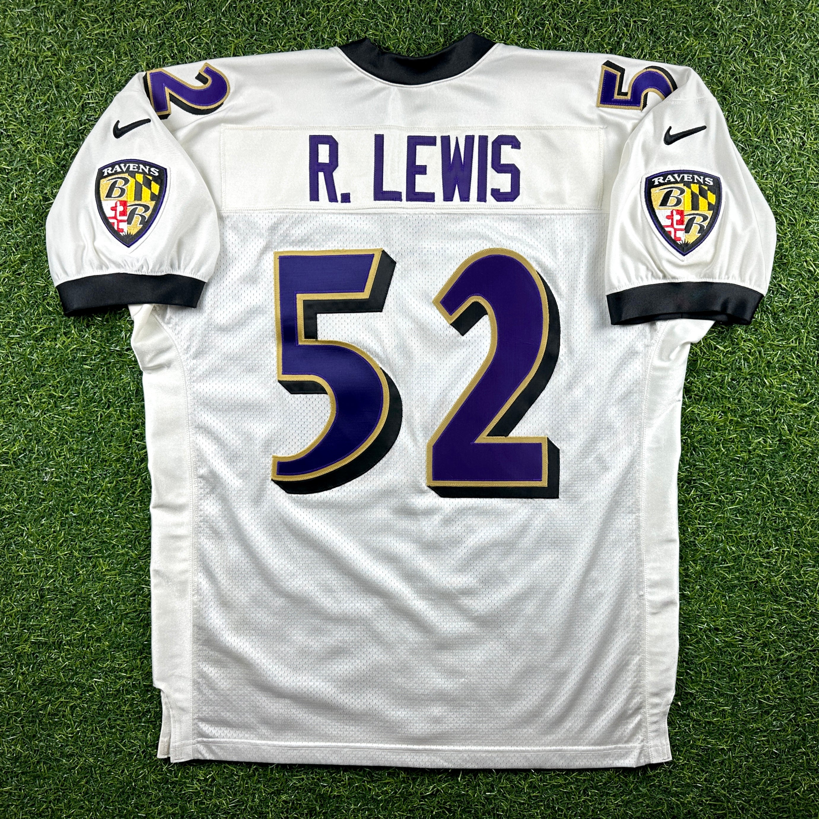 2000 Nike NFL Authentic Jersey Baltimore Ravens Ray Lewis Super Bowl XXXV SZ. 52