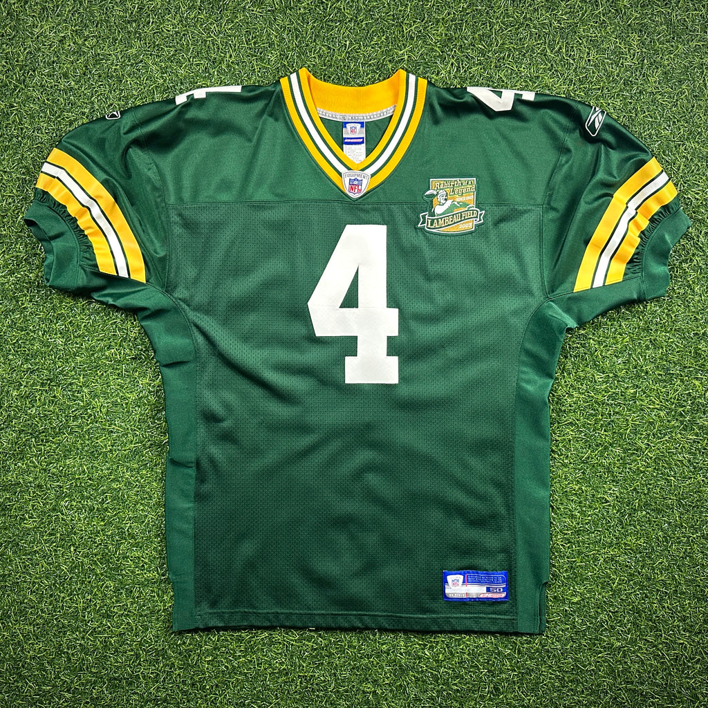 2003 Reebok NFL Authentic Jersey Green Bay Packers Brett Favre Sz. 50 Lambeau Patch