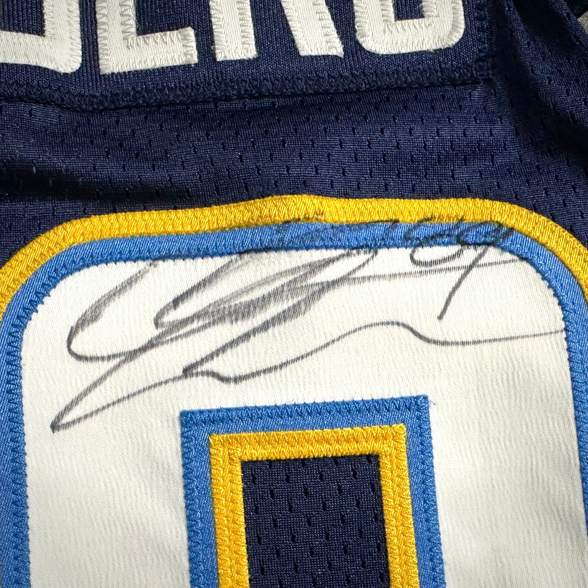 2007 Reebok NFL Game Issued Jersey San Diego Chargers Chris Chambers Autograph