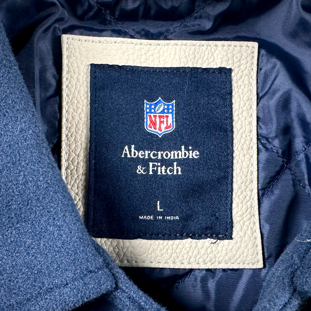 Abercrombie & Fitch NFL Varsity Bomber Jacket Buffalo Bills Sz. L