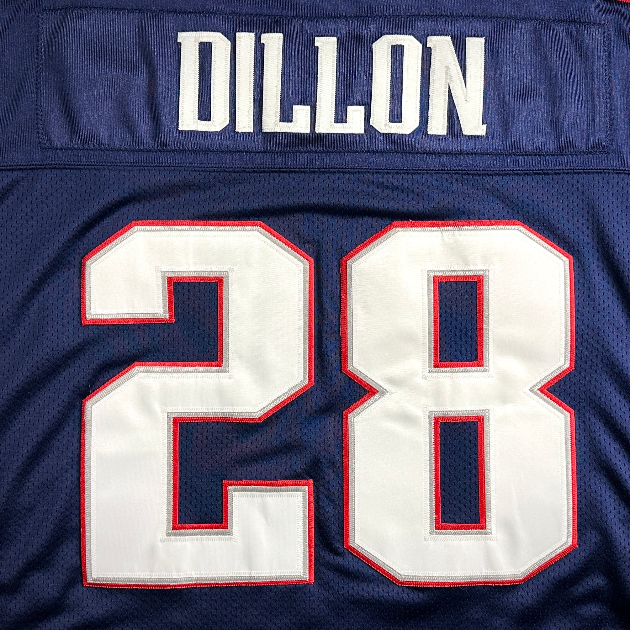 2004 Reebok NFL Authentic Jersey New England Patriots Corey Dillon Sz. 52 XXXVIII Banner Night