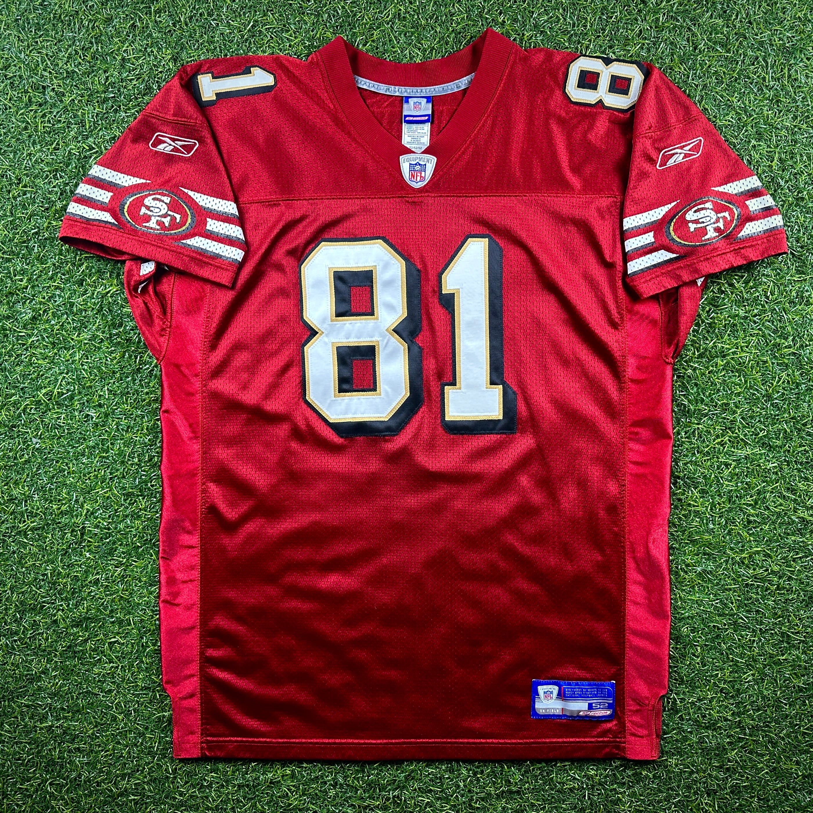 2002 Reebok NFL Authentic Jersey San Francisco 49ers Terrell Owens Sz 52 Vintage