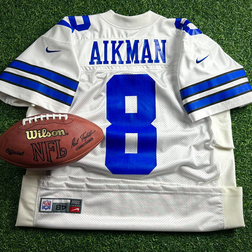1999 Nike NFL Authentic Jersey Dallas Cowboys Troy Aikman Sz. 48 XL Vintage