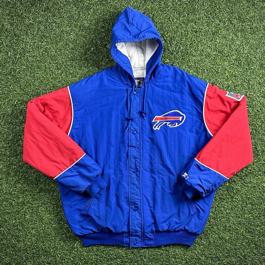 90’s Starter NFL Team Issued Sideline Jacket Buffalo Bills Sz. XL Vintage