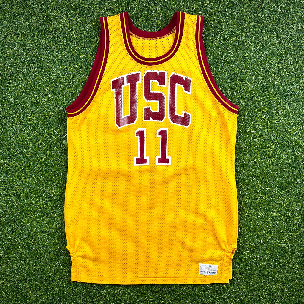 1981 Sand Knit NCAA Pro Model Jersey USC Trojans Dwight Anderson Sz. 42 Vintage