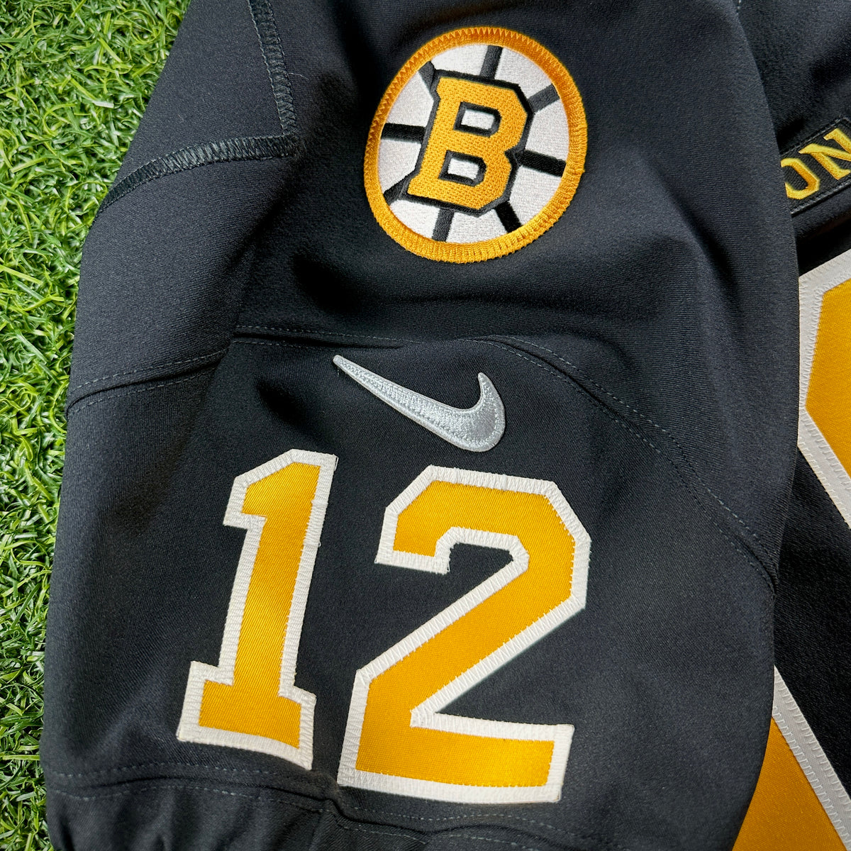 New! Nike NFL X NHL Vapor Elite Authentic Jersey Boston Bruins New England Patriots Tom Brady Sz. 48 Mashup