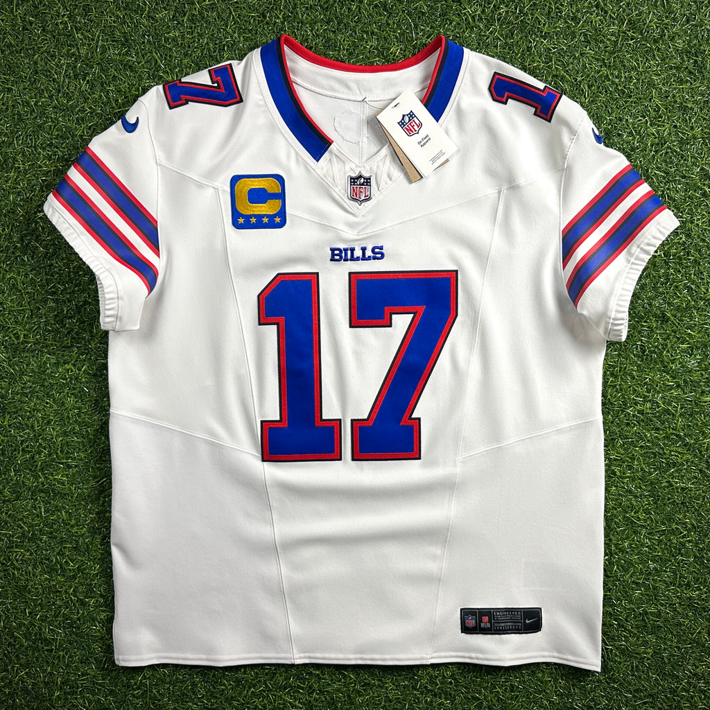 New! 2025 Nike NFL Vapor FUSE Elite Authentic Jersey Buffalo Bills Josh Allen Sz. 48 White Road