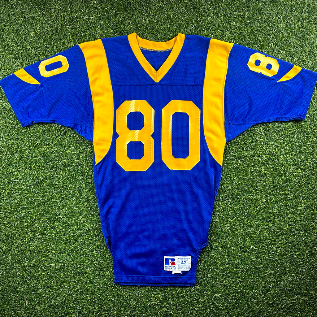 1990 Russell Athletic NFL Team Issued Game Jersey Los Angeles Rams Henry Ellard Sz. 42