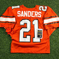 1988 Russell NCAA Team-Issued Jersey Oklahoma State Cowboys Barry Sanders Autograph JSA