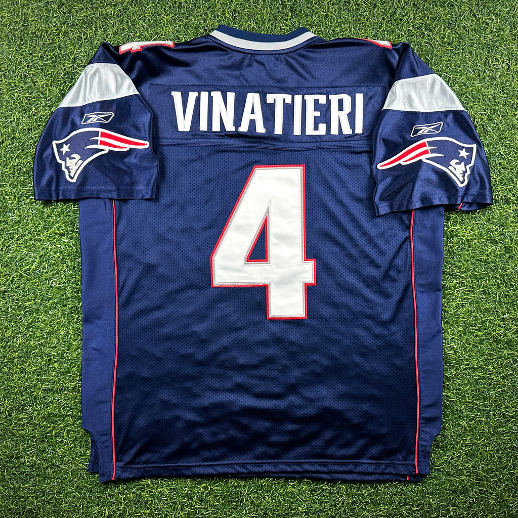 New! 2004 Reebok NFL Authentic Jersey New England Patriots Adam Vinatieri Sz. 52