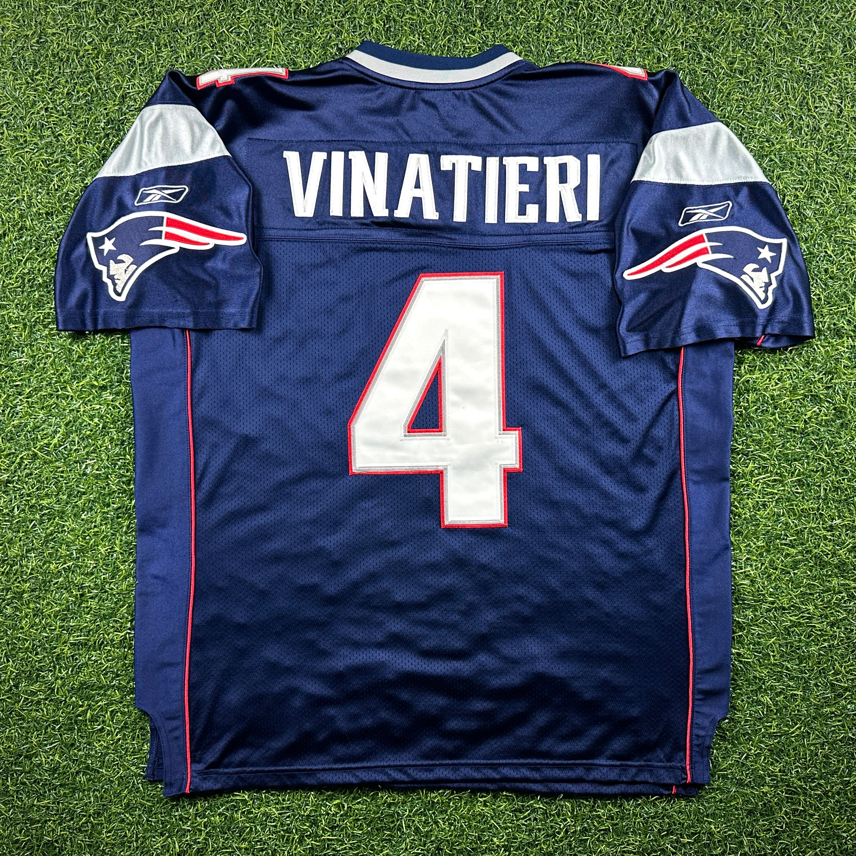 New! 2004 Reebok NFL Authentic Jersey New England Patriots Adam Vinatieri Sz. 52
