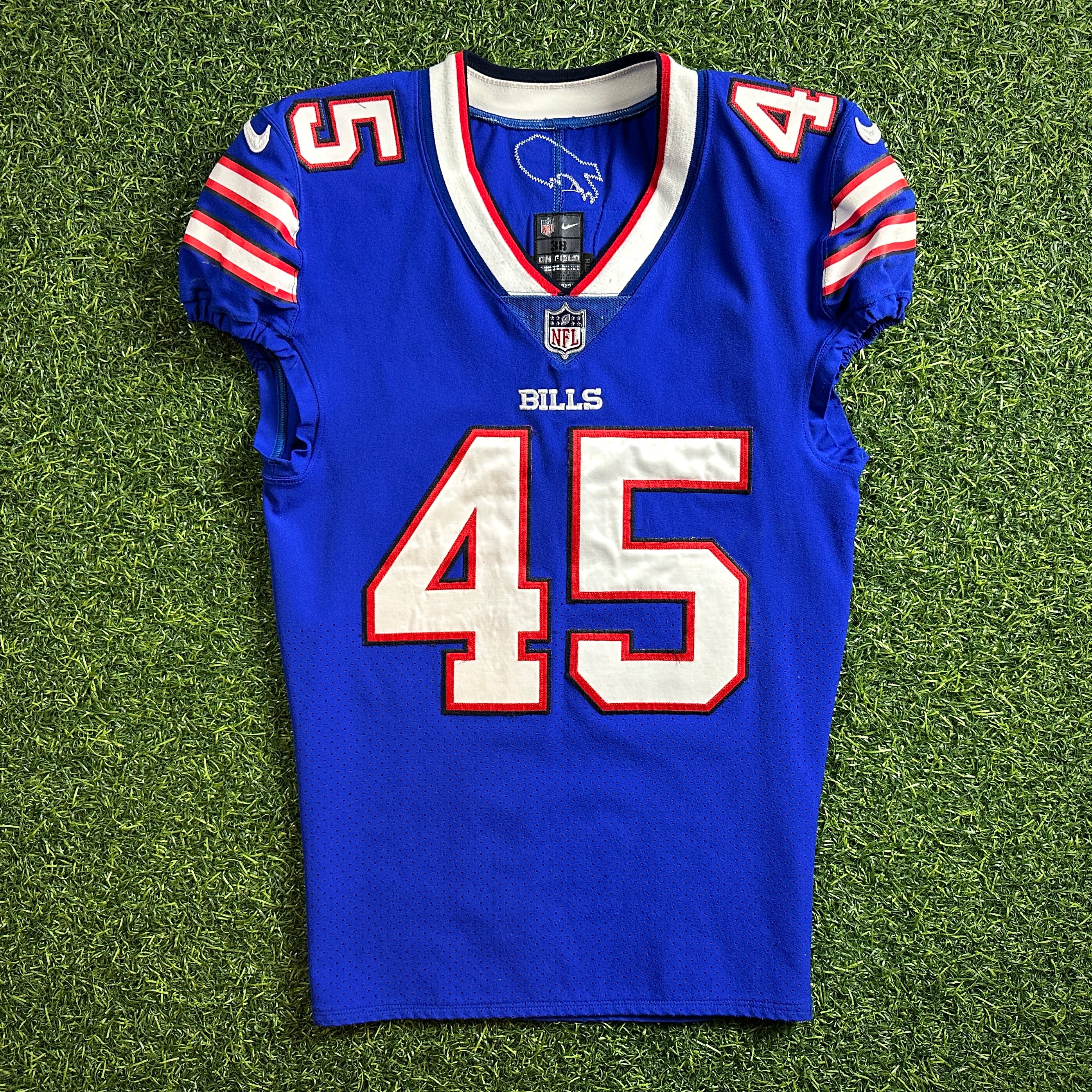 2017 Nike NFL Game-Used Rookie Jersey Buffalo Bills Marcus Sayles Sz. 38 Team COA