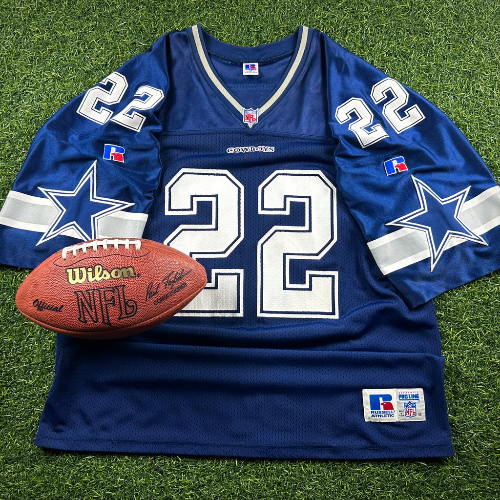 1996 Russell NFL Pro Line Authentic Jersey Dallas Cowboys Emmitt Smith Sz. 52 Vintage