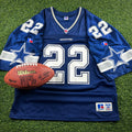 1996 Russell NFL Pro Line Authentic Jersey Dallas Cowboys Emmitt Smith Sz. 52 Vintage