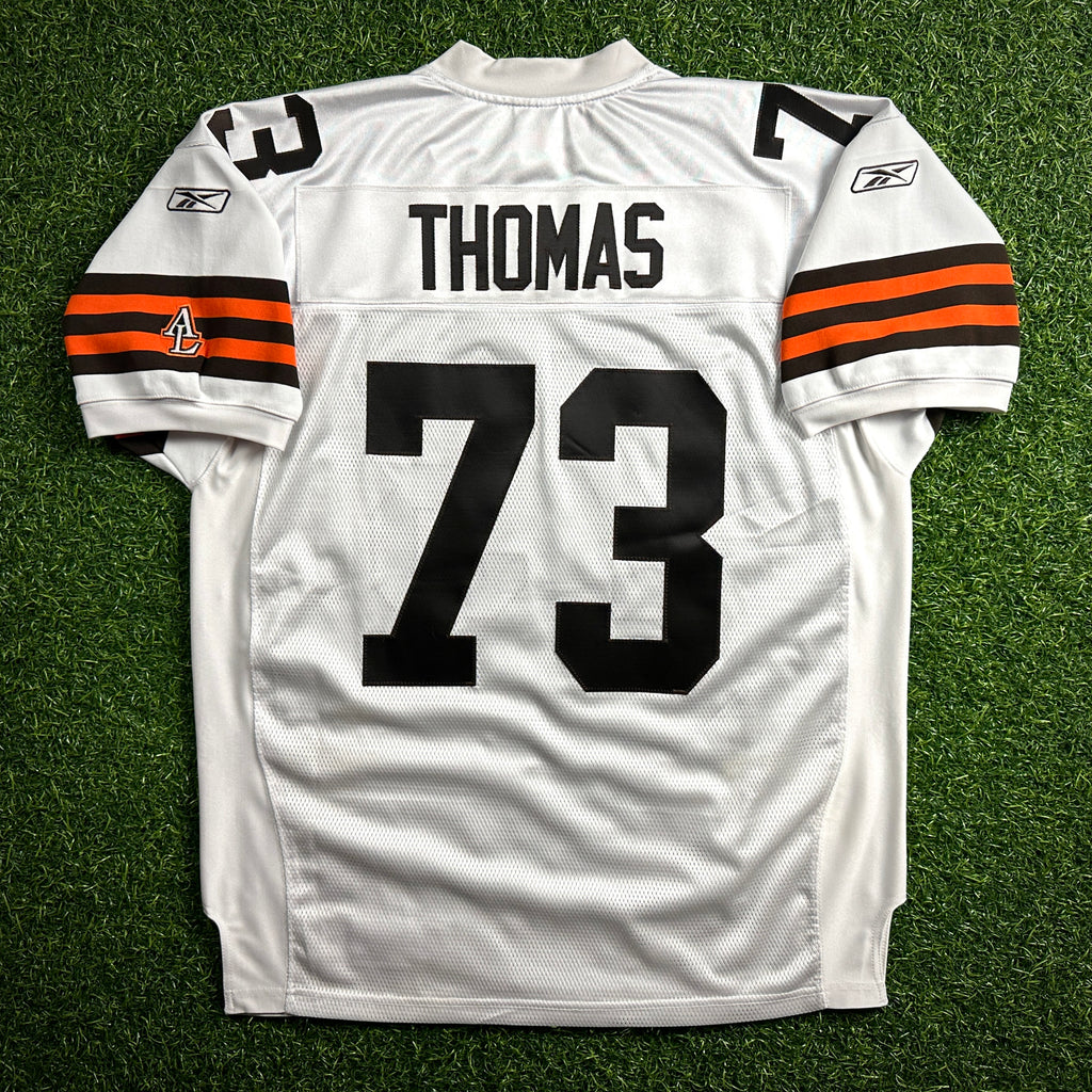 2007 Reebok NFL Authentic Jersey Cleveland Browns Joe Thomas 52 Rookie Vintage