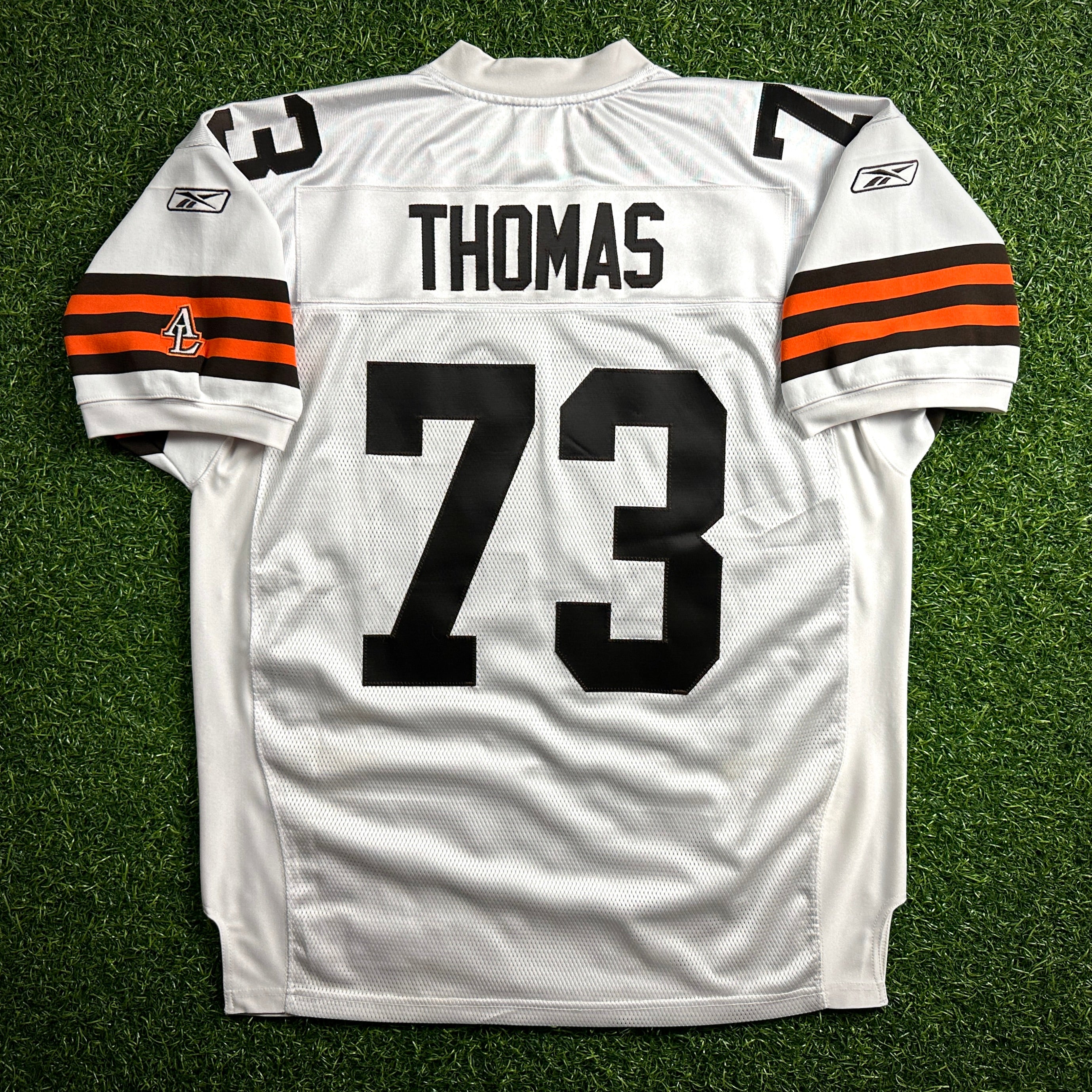 2007 Reebok NFL Authentic Jersey Cleveland Browns Joe Thomas 52 Rookie Vintage