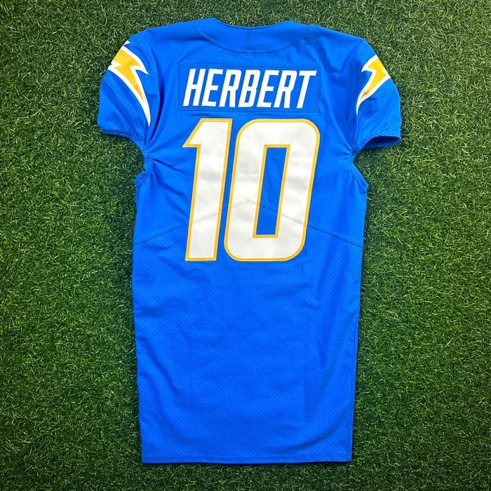 11/21/2021 Nike NFL Team Issued Game Jersey Justin Herbert Salute To Service 40