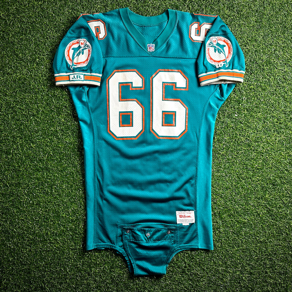 1991 Wilson NFL Game Used Worn Jersey Miami Dolphins Darren Handy Joe Robbie JR