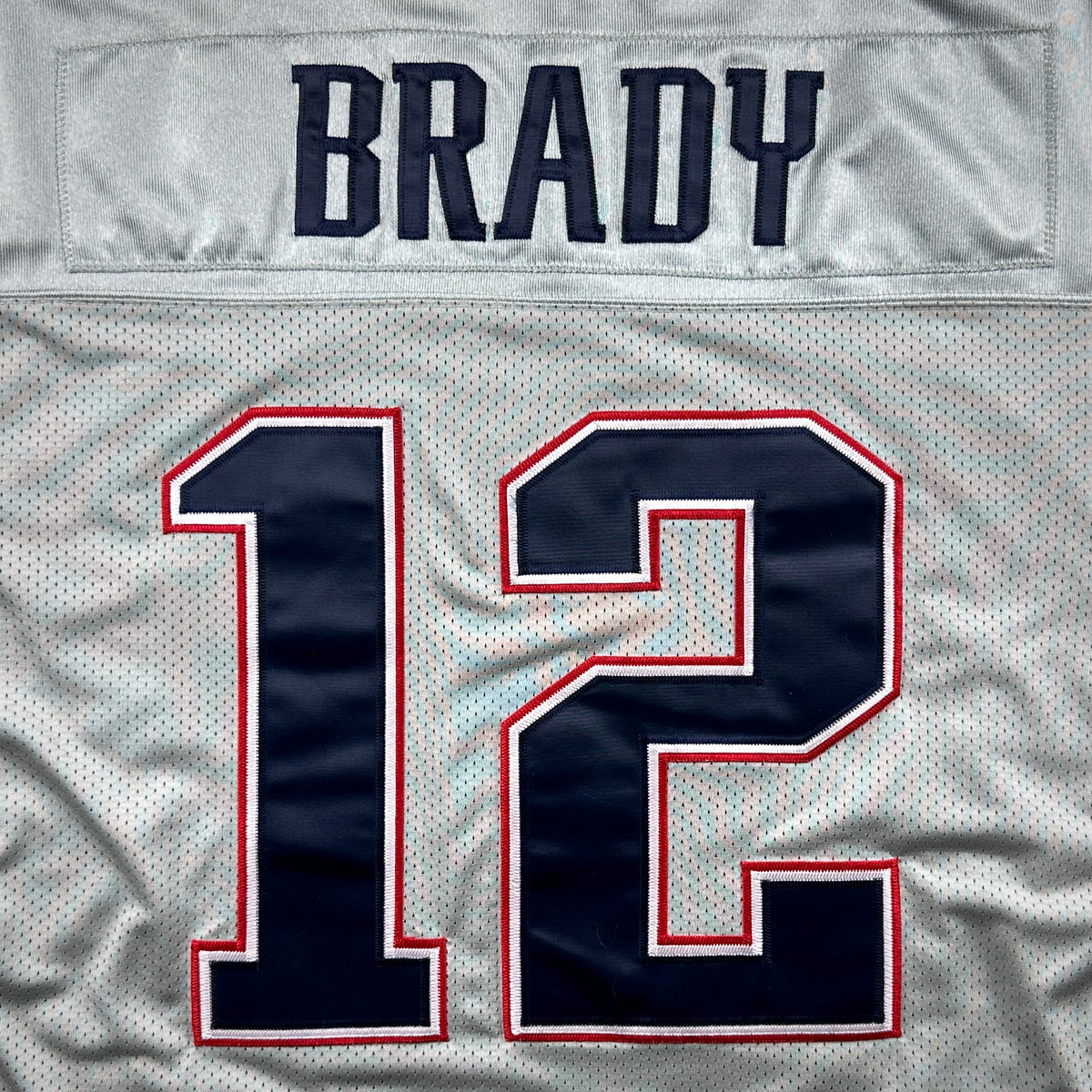 2003 Reebok NFL Authentic Jersey New England Patriots Tom Brady Sz. 52 Silver Alternate