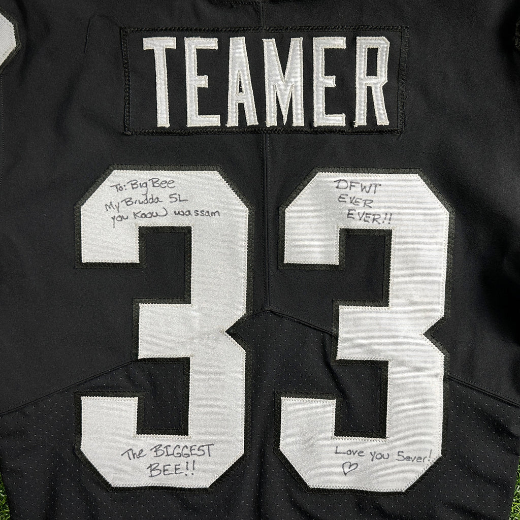 2022 Nike NFL Game Used Worn Jersey Las Vegas Raiders Roderic Teamer Inscribed