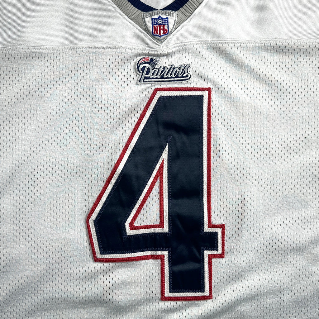 2002 Reebok NFL Authentic Jersey New England Patriots Adam Vinatieri Sz. 54 HOF