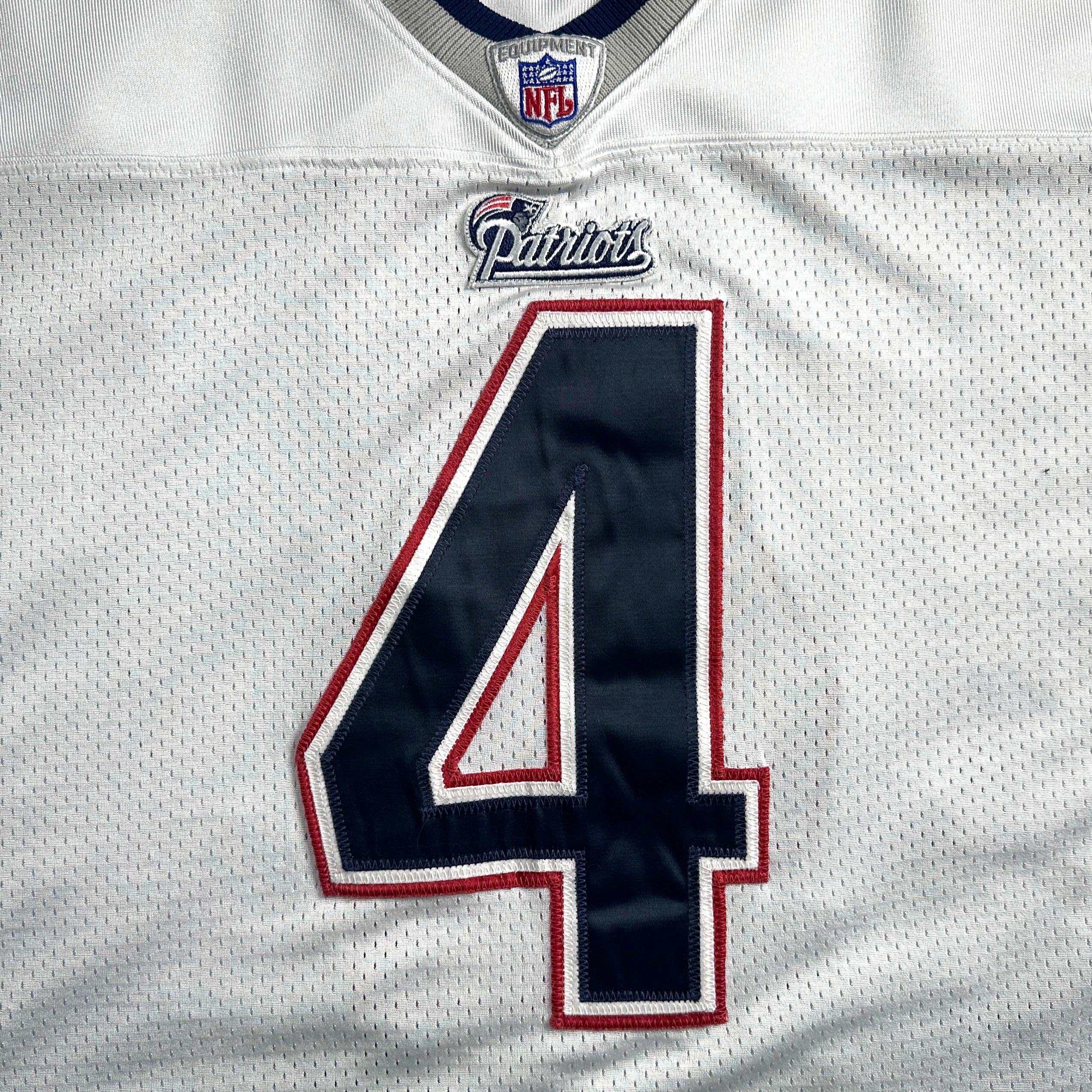 2002 Reebok NFL Authentic Jersey New England Patriots Adam Vinatieri Sz. 54 HOF
