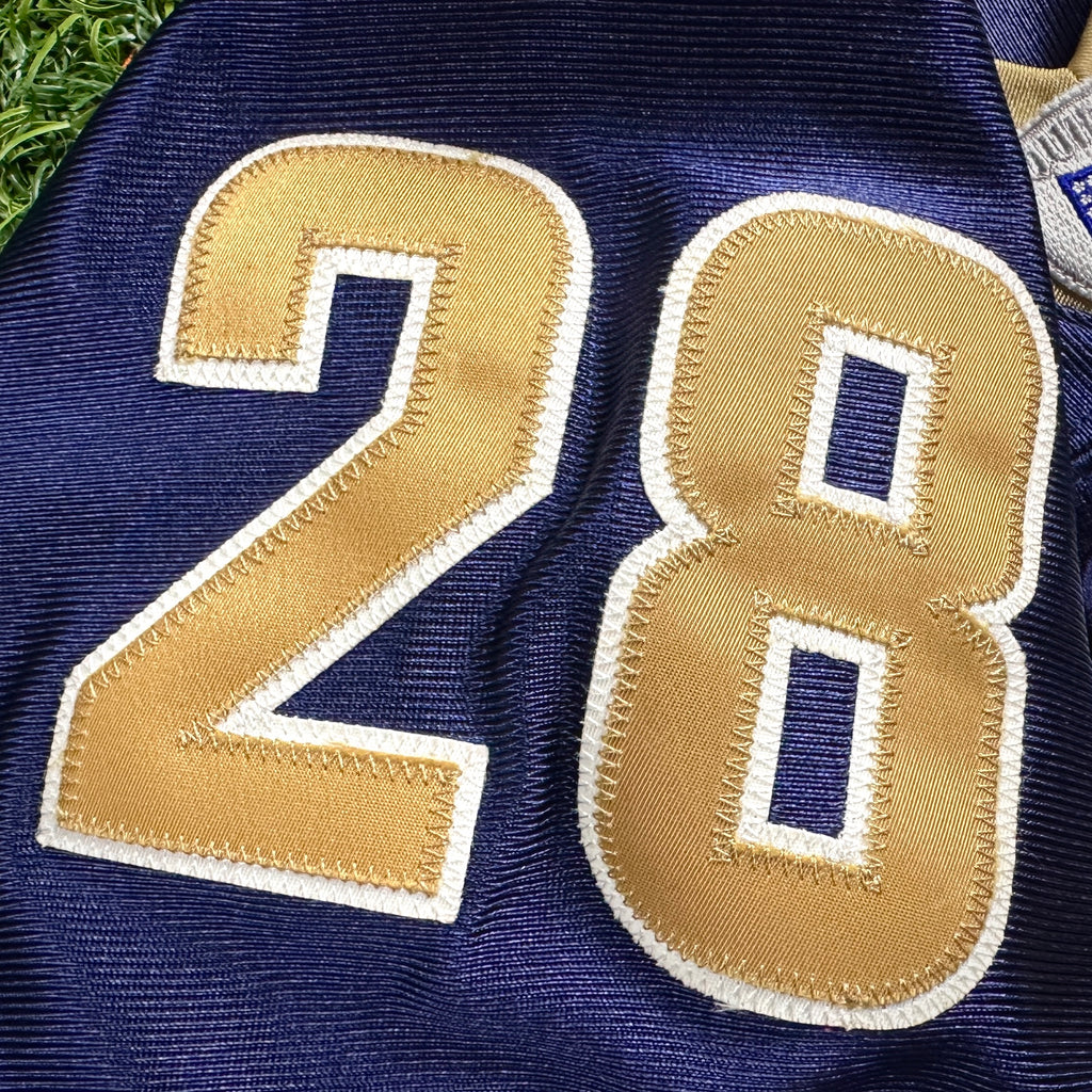 2004 Reebok NFL Authentic Jersey St. Louis Rams Marshall Faulk Sz 52 Vintage HOF
