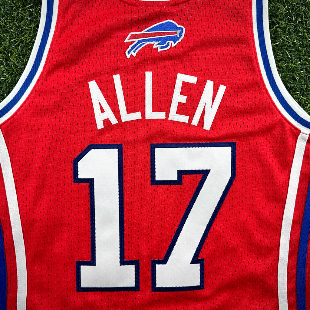 Mitchell & Ness NFL Authentic Buffalo Bills Custom Basketball Jersey Josh Allen Sz. L