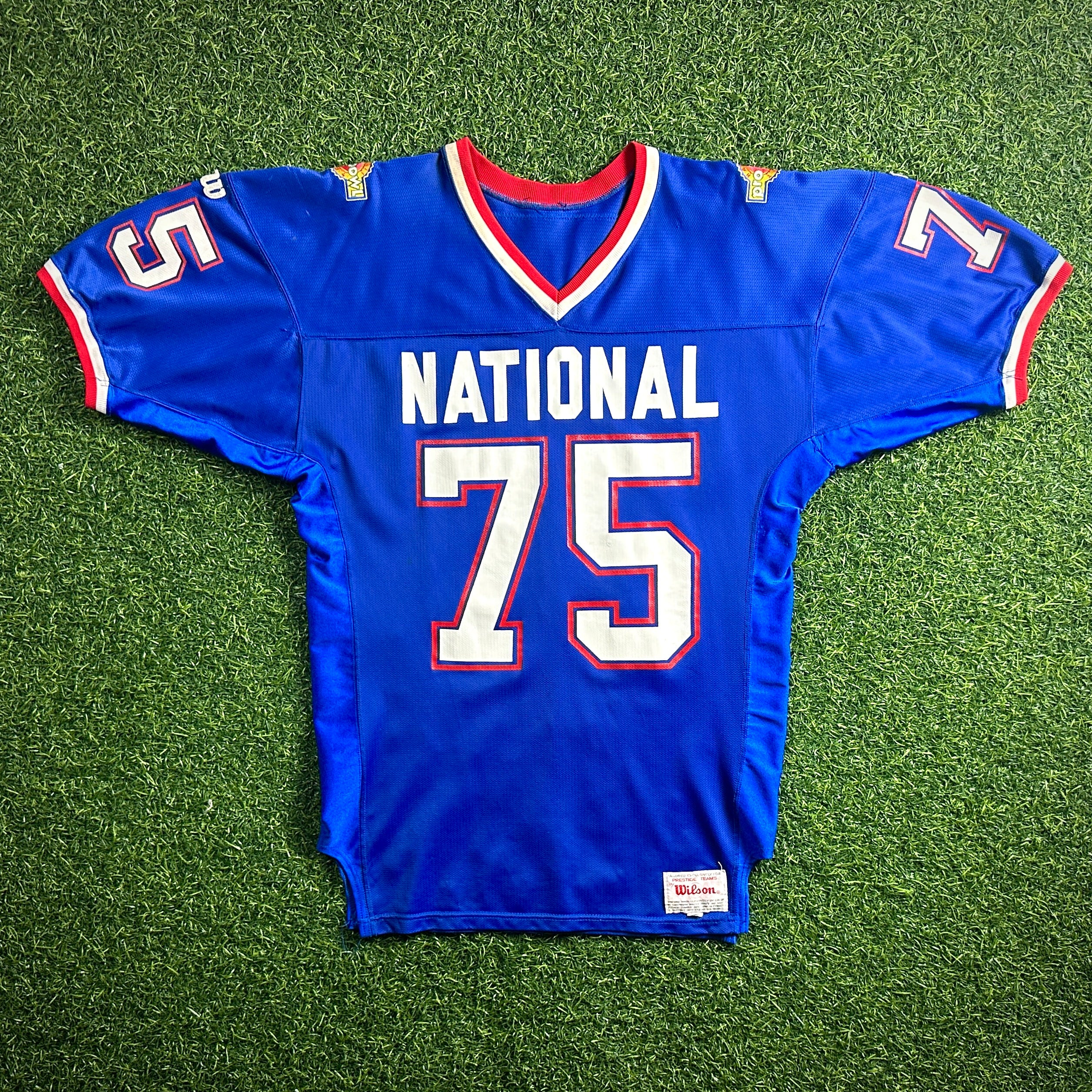 1994 Wilson NFL Game Used Worn Jersey Detroit Lions Lomas Brown Pro Bowl NFC