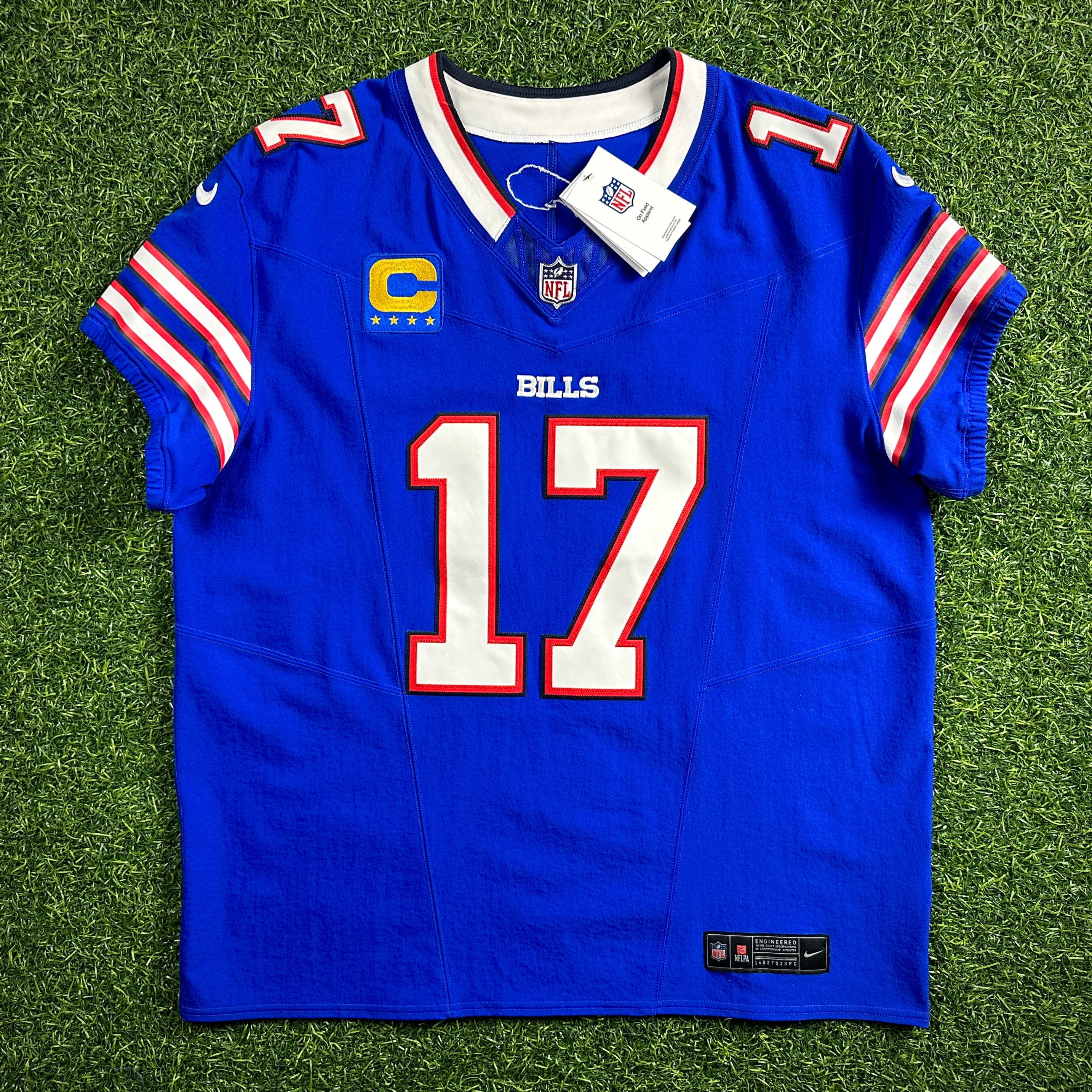 New! 2025 Nike NFL Vapor FUSE Elite Authentic Jersey Buffalo Bills Josh Allen Sz. 48 Blue Home