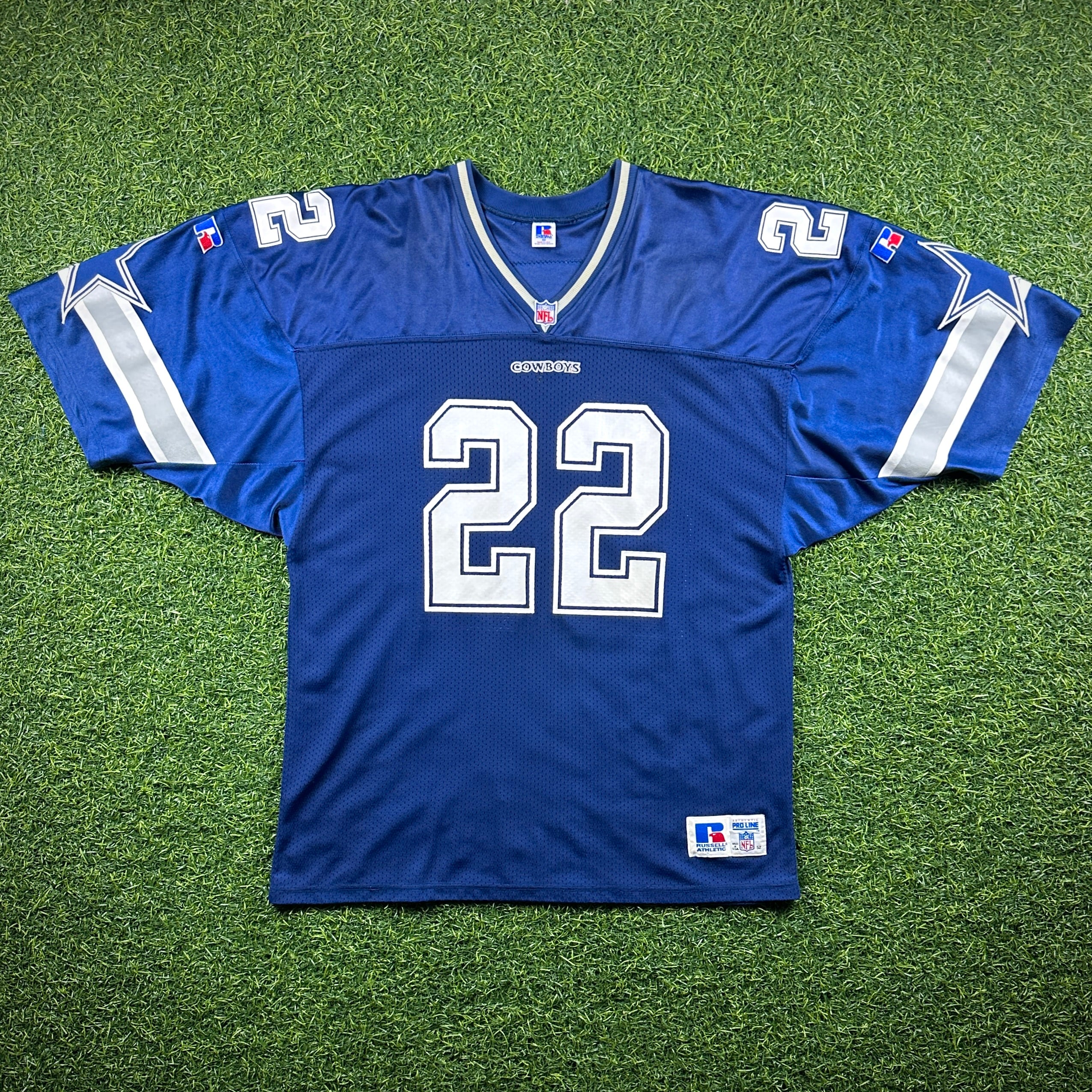 1996 Russell NFL Pro Line Authentic Jersey Dallas Cowboys Emmitt Smith Sz. 52 Vintage