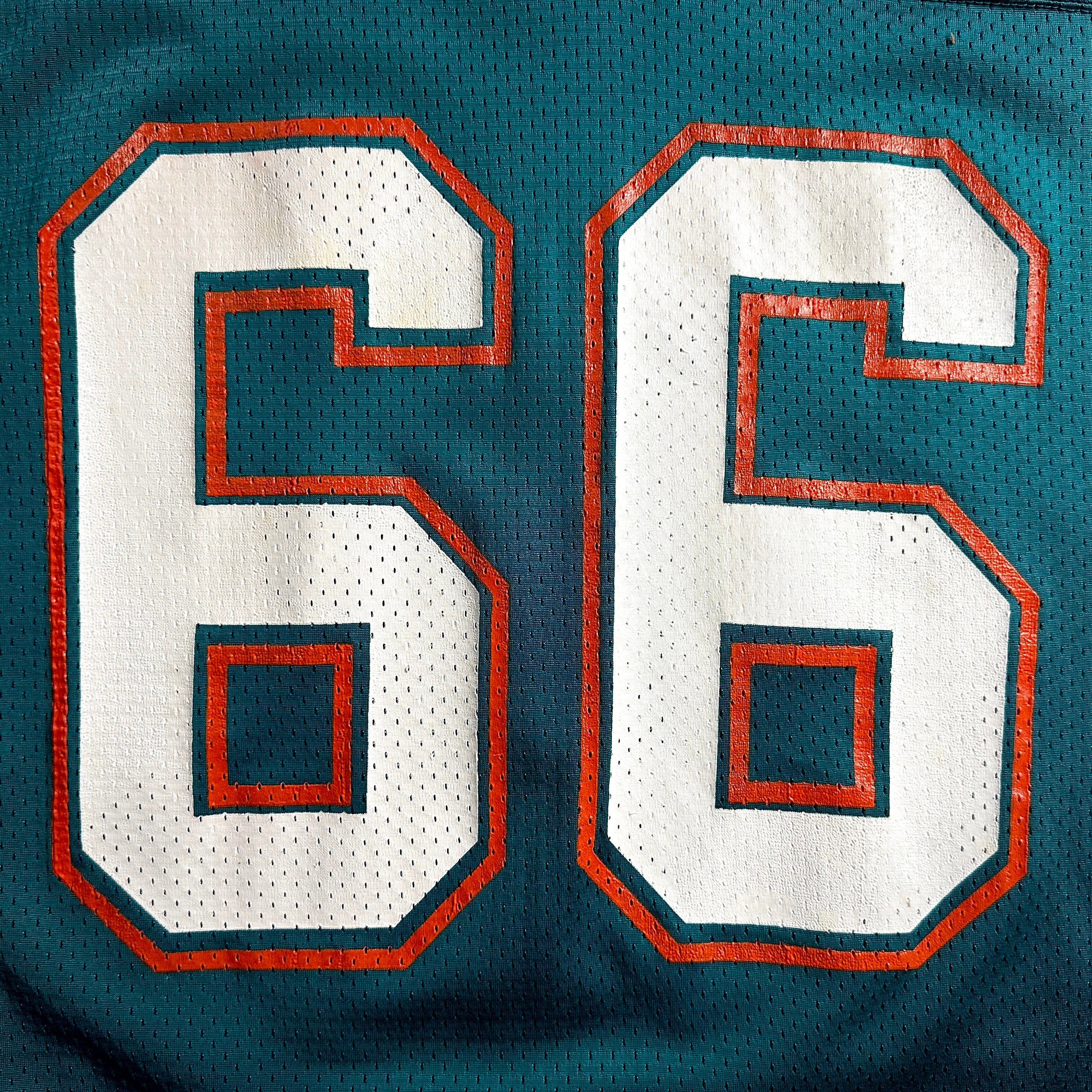 1991 Wilson NFL Game Used Worn Jersey Miami Dolphins Darren Handy Joe Robbie JR