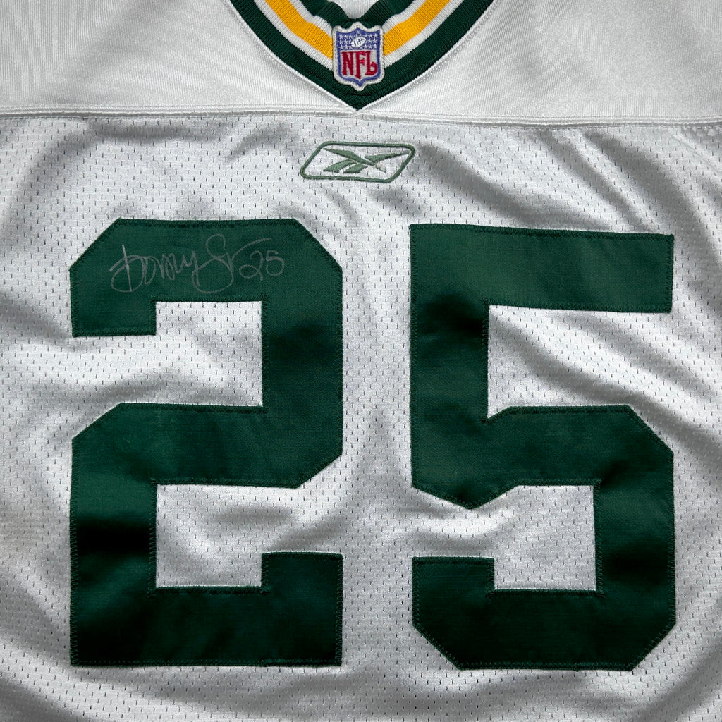 2001 Reebok NFL Practice Used Jersey Green Bay Packers Dorsey Levens Autograph